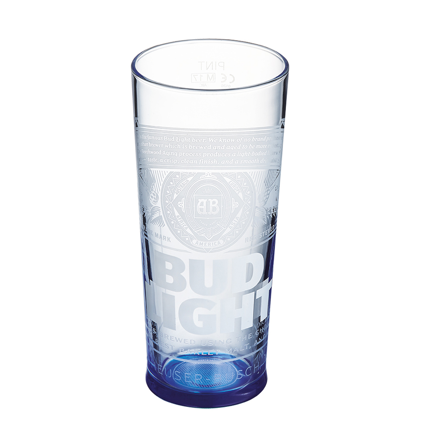 Arcoroc Budweiser Light Glass 20oz