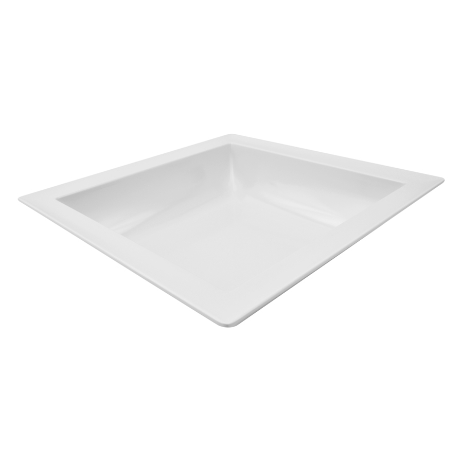 Dalebrook Dover Melamine White Square Bowl 37.5cm 5 Litre