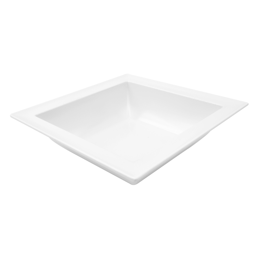 Dalebrook Dover Melamine White Square Bowl 29cm 2.5 Litre