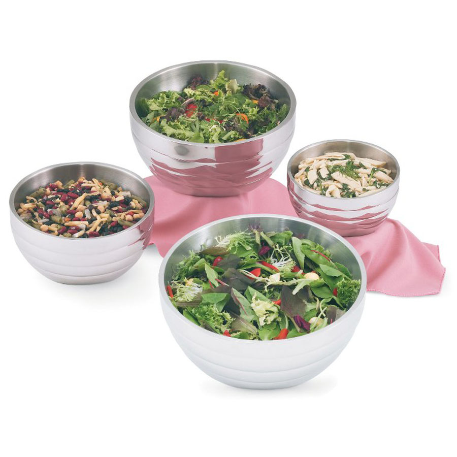 Angled Beehive Bowl 0.95ltr Round S/S 18.8cm