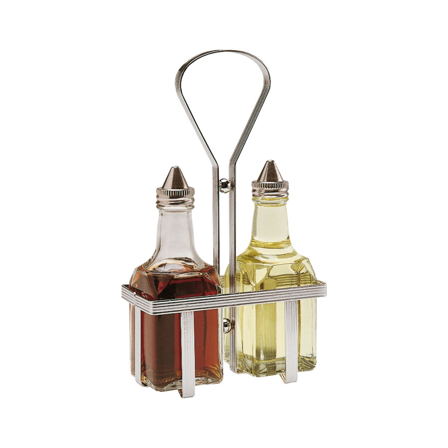 Oil & Vinegar Clear Glass & Stainless Steel