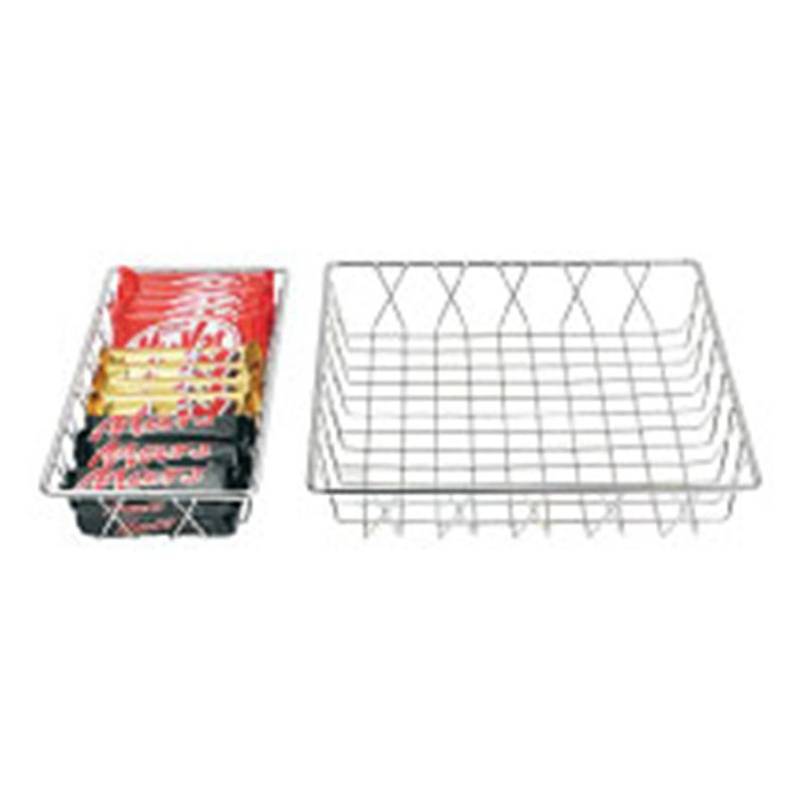 Display Basket Chrome Oblong 35 x 30 x 5cm