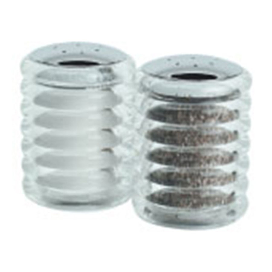 Cole & Mason Acrylic & Stainless Steel Salt & Pepper Set 7cm