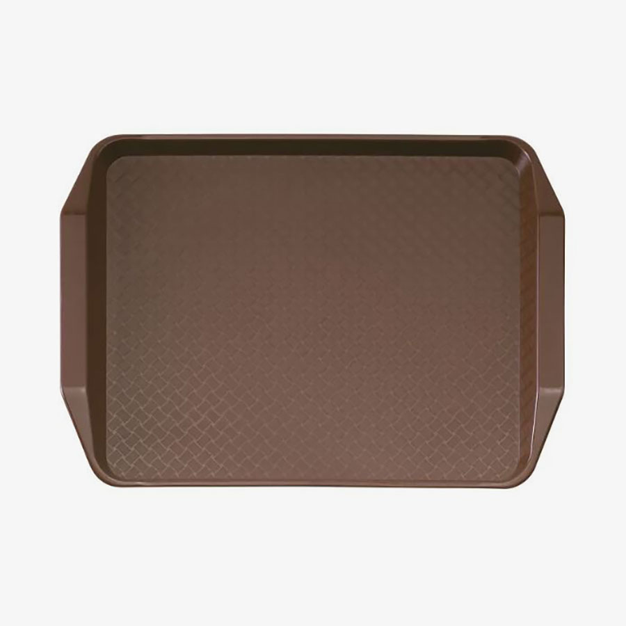 Cambro Fast Food Plastic Brown Handled Rectangular Tray 43x30cm