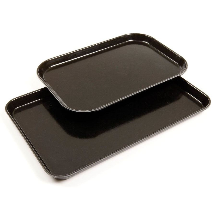 Cambro Fibreglass Black Rectangular Market Tray 45.1x29.2x2.5cm