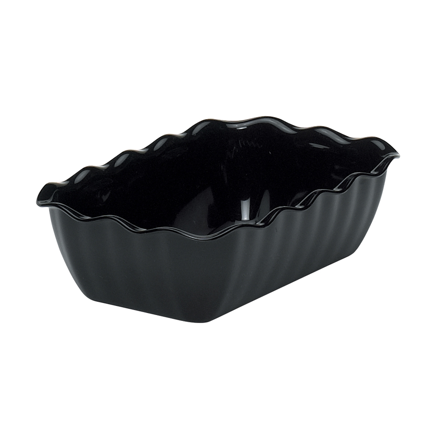 Cambro Tulip Deli Black Rectangular Presentation Crock 17.5x26x8cm 2 Litre