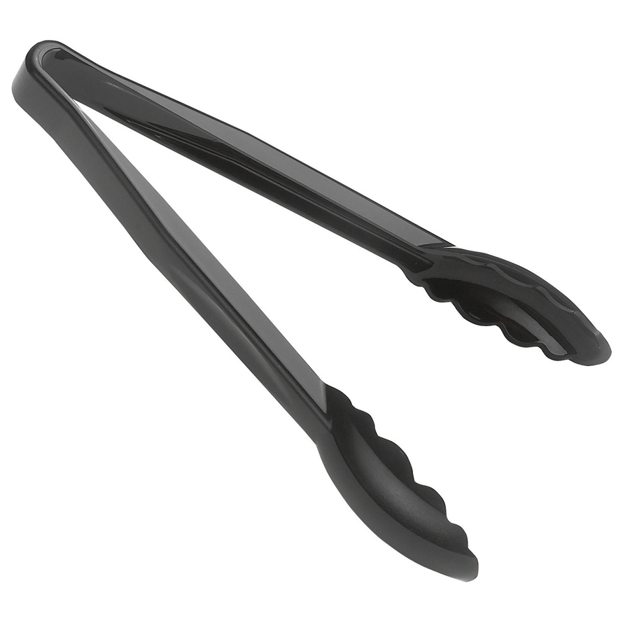 Cambro Polycarbonate Black Scalloped Tongs 23cm