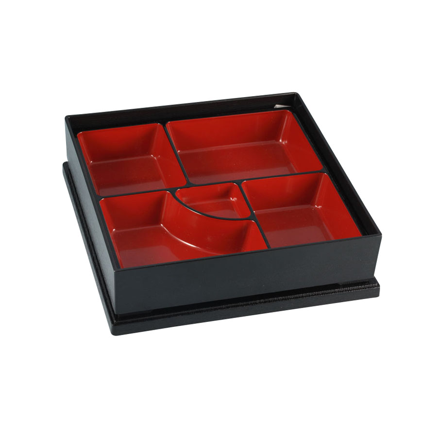 Bento Box 4 Compartment 25 x 25 x 6.5cm