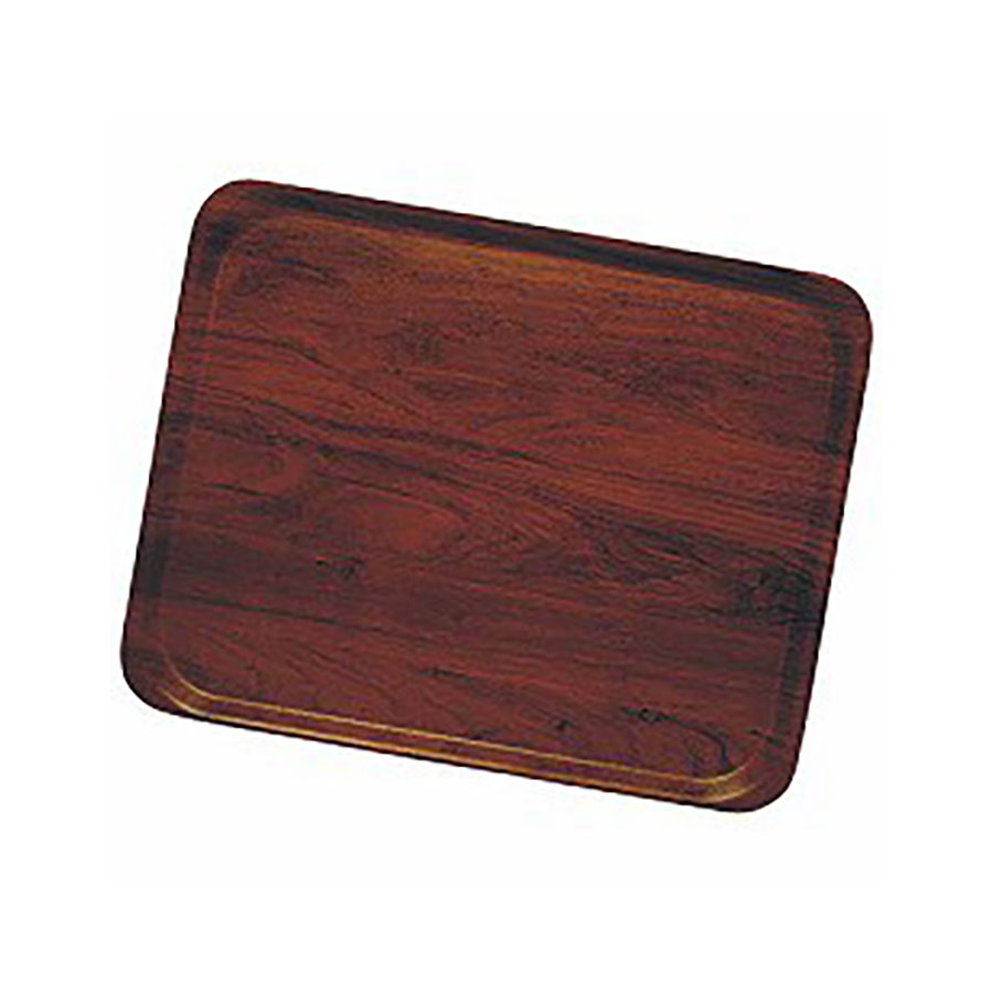 Cambro Capri Laminated Walnut Rectangular Mini Tray 28x20cm