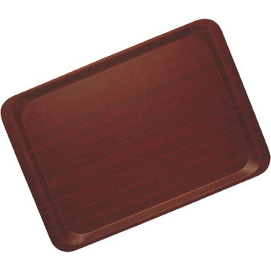 Cambro Capri Laminated Mahogany Fast Food Tray 38x27cm