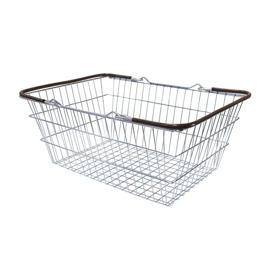 19 Liter Shopping Basket Brown Handles