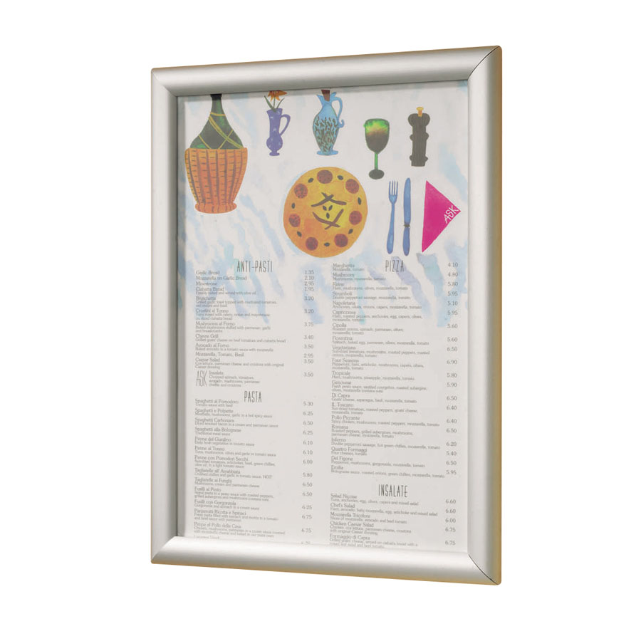 Clikframes Brushed Aluminium A1 Poster Frame 62.5x87.5cm