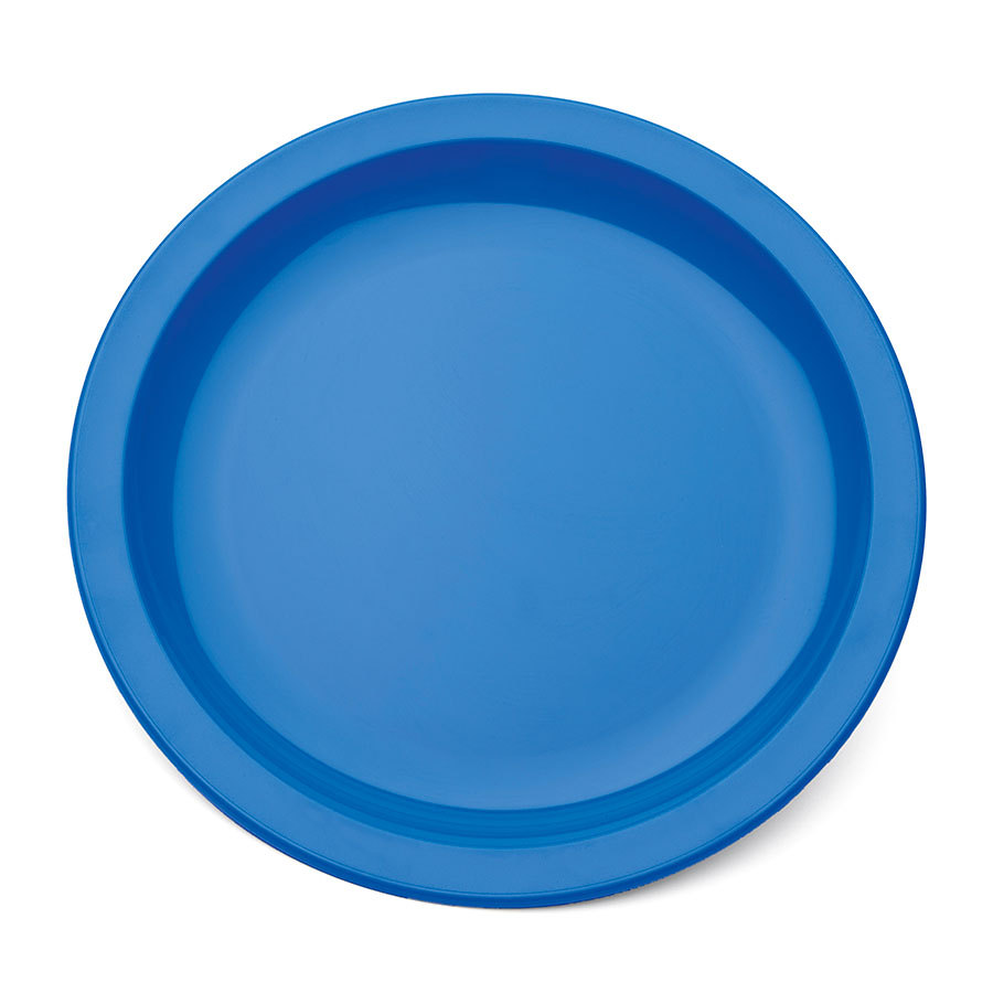 Harfield Polycarbonate Blue Round Narrow Rim Plate 17cm