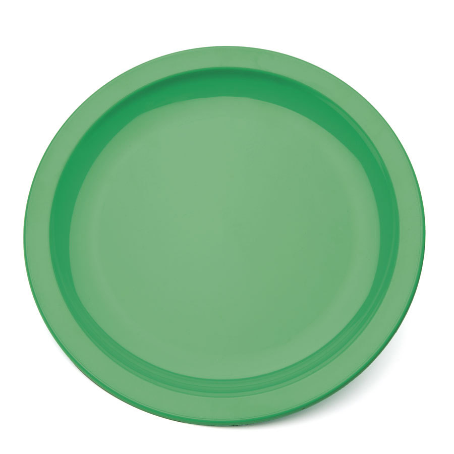 Harfield Polycarbonate Emerald Green Round Narrow Rim Plate 17cm