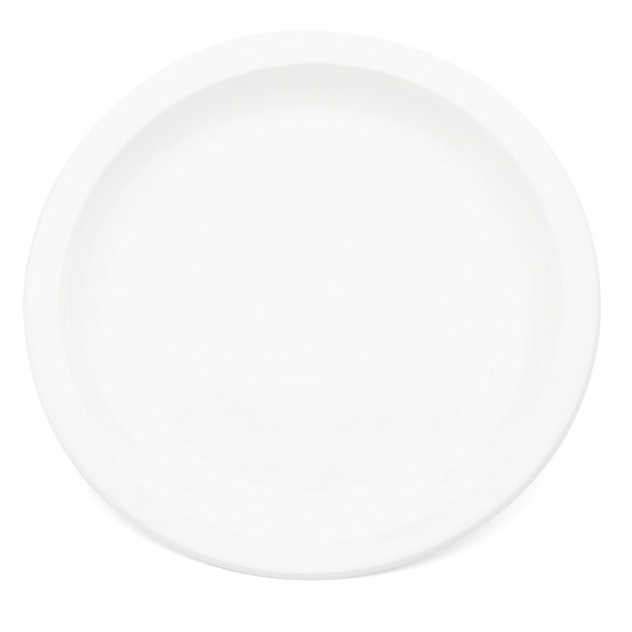 Harfield Polycarbonate White Round Narrow Rim Plate 17cm