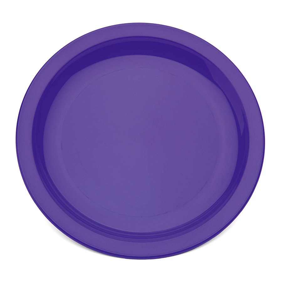 Harfield Polycarbonate Purple Round Narrow Rim Plate 23cm
