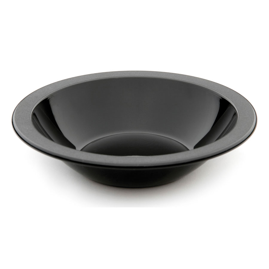Harfield Polycarbonate Black Round Narrow Rim Bowl 17.3cm 400ml 14oz