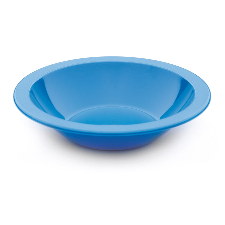 Harfield Polycarbonate Blue Round Narrow Rim Bowl 17.3cm 400ml 14oz