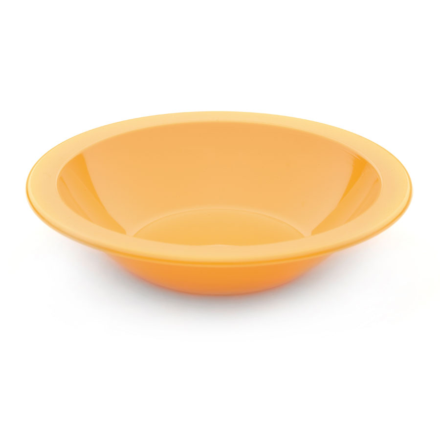 Harfield Polycarbonate Yellow Round Narrow Rim Bowl 17.3cm 400ml 14oz