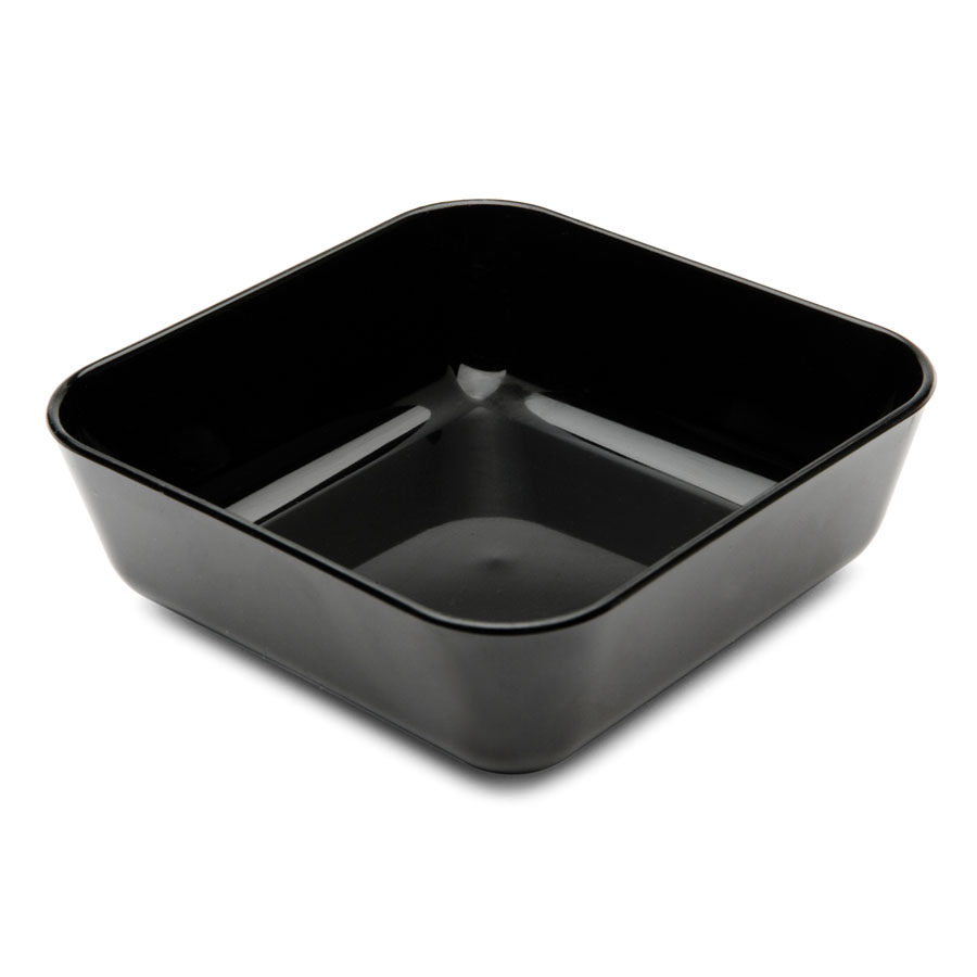 Harfield Polycarbonate Black Square Sweet Dish 10x3.5cm