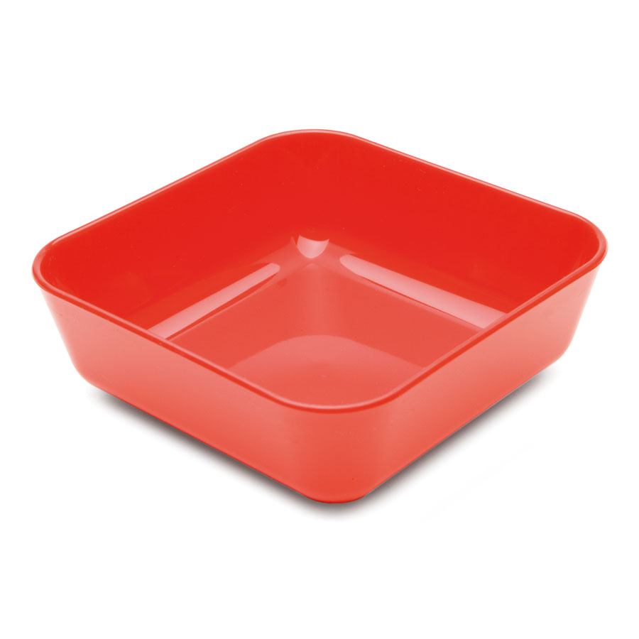 Harfield Polycarbonate Red Square Sweet Dish 10x3.5cm