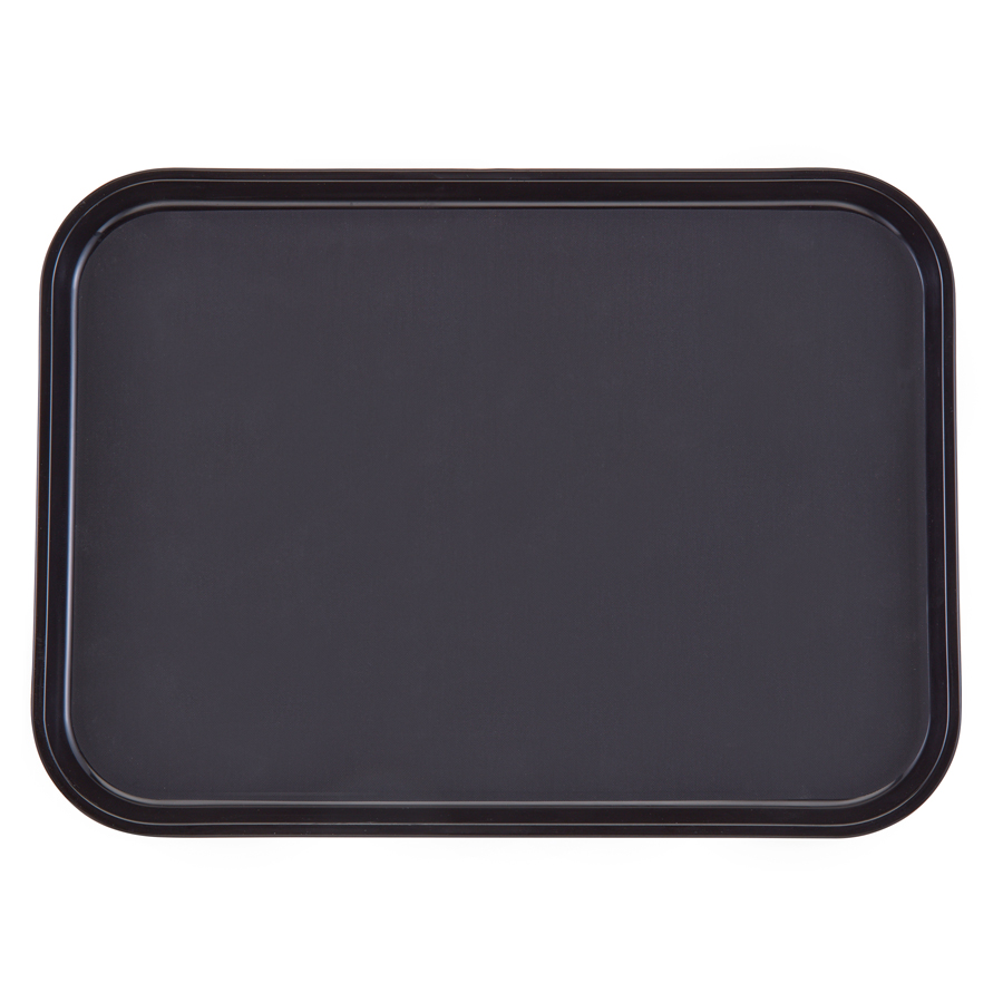 Cambro Polytread Black Non-Skid Rectangular Tray 46x35.5cm