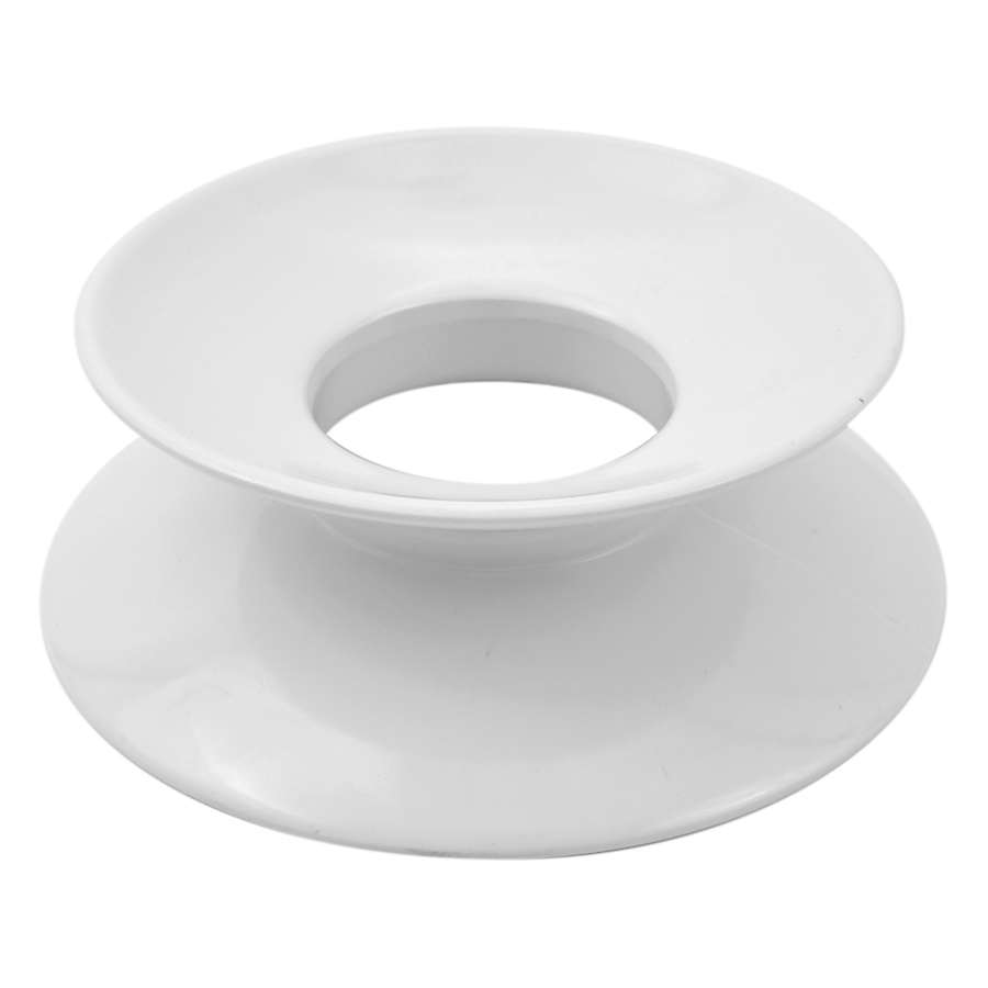 Dalebrook Melamine White Round Plain Pedestal Stand 20x7cm