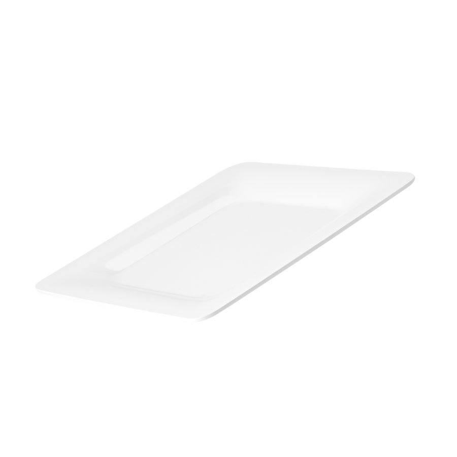 Carlisle Palette White Melamine Rectangle Plate 1/1 GN