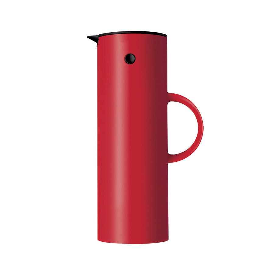 Stelton 1ltr Red Vacuum Jug, By Erik Magnussen.