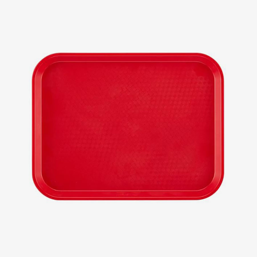 Cambro Fast Food Polypropylene Red Rectangular Tray 40x30cm