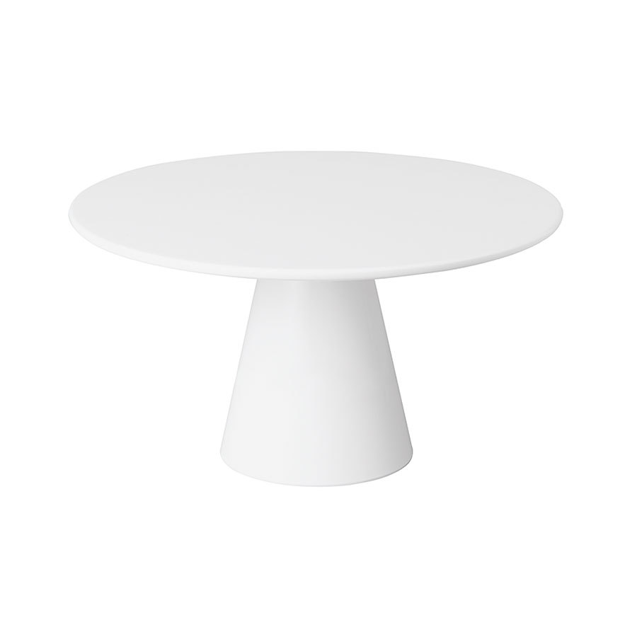 Cake Stand Round Melamine White 31 x 16cm