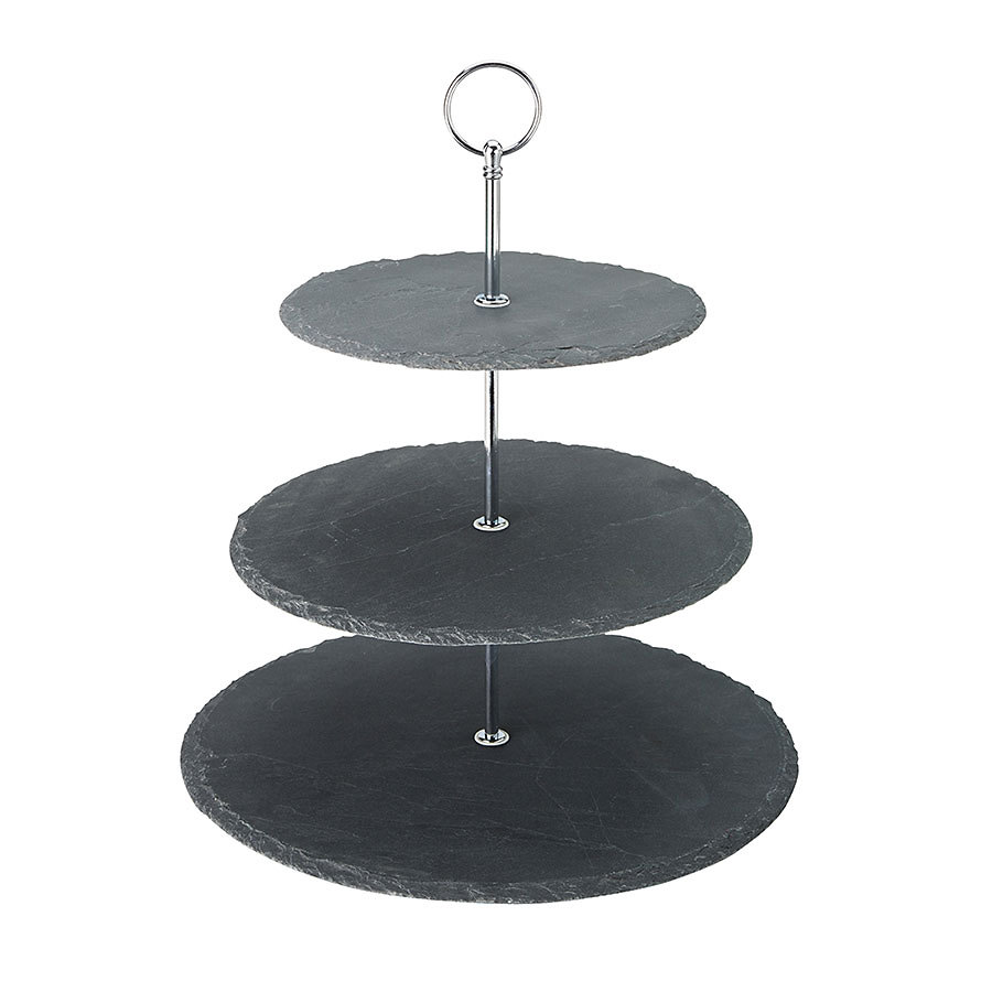 Cake Stand Slate Platter 3 Tier