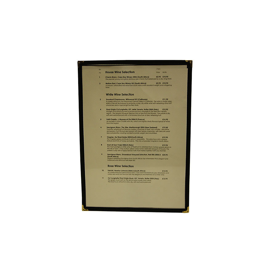Carrick American A5 Black 2 Card 23.5x17cm
