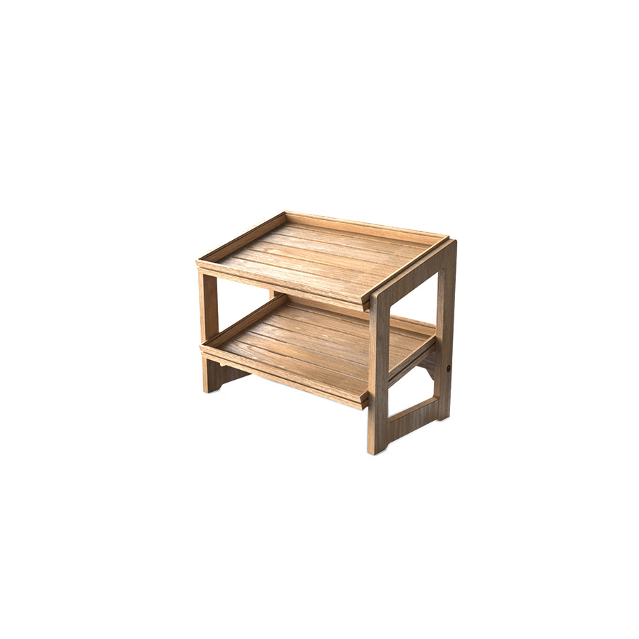 Flow Stand Two Tier Oak