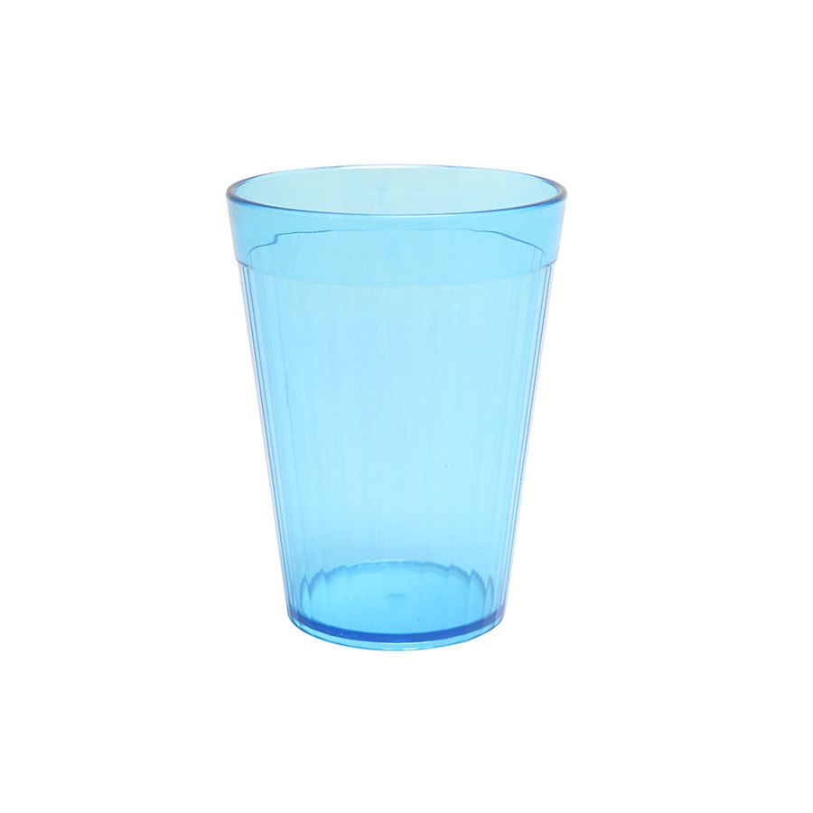 Harfield Polycarbonate Translucent Blue Fluted Tumbler 7oz