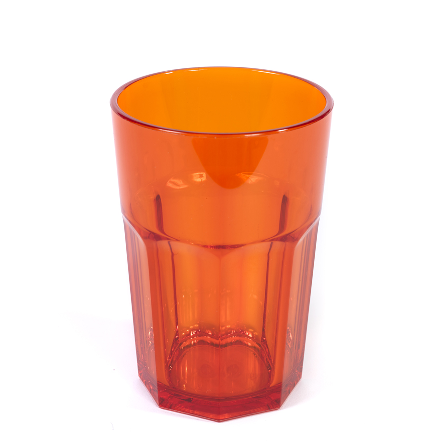 Harfield Copolyester American Style Translucent Orange Tumbler 12oz