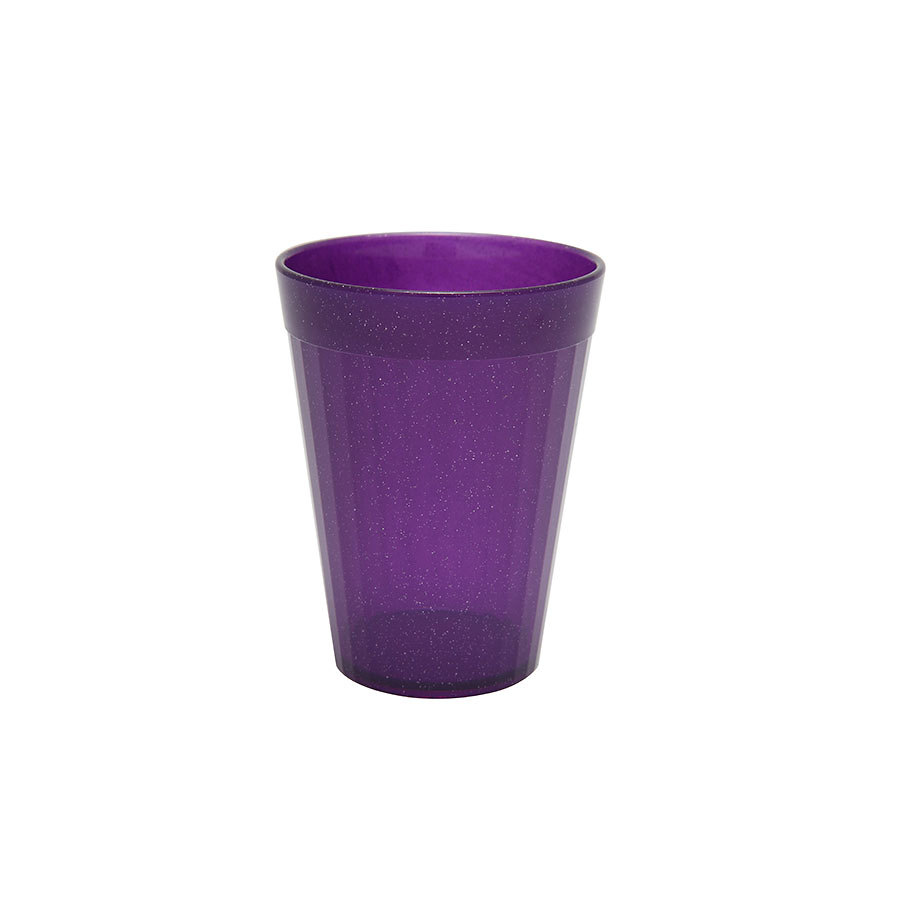 Harfield Polycarbonate Purple Sparkle Fluted Tumbler 5.25oz