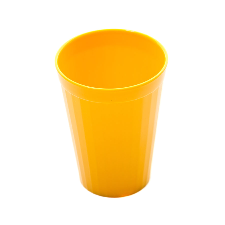 Harfield Polycarbonate Yellow Fluted Tumbler 5.25oz