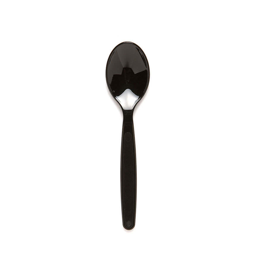 Harfield Polycarbonate Dessert Spoon Small Black 17cm