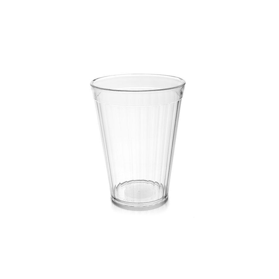 Harfield Polycarbonate Clear Fluted Tumbler 7oz