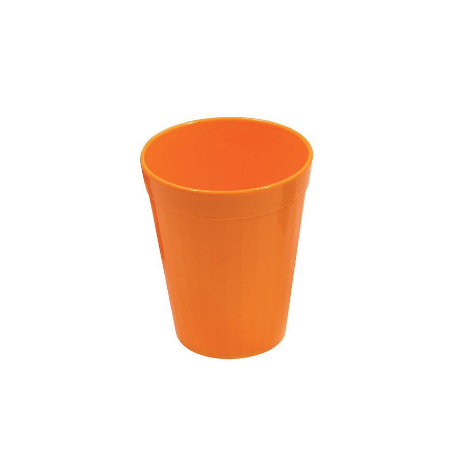 Harfield Polycarbonate Orange Fluted Tumbler 7oz