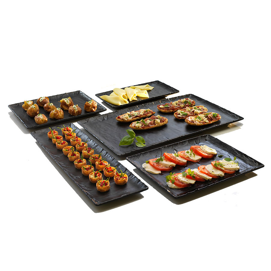 Creations Melamine Slate 1/3 Gastronorm Rectangular Platter 32.5x17.6cm
