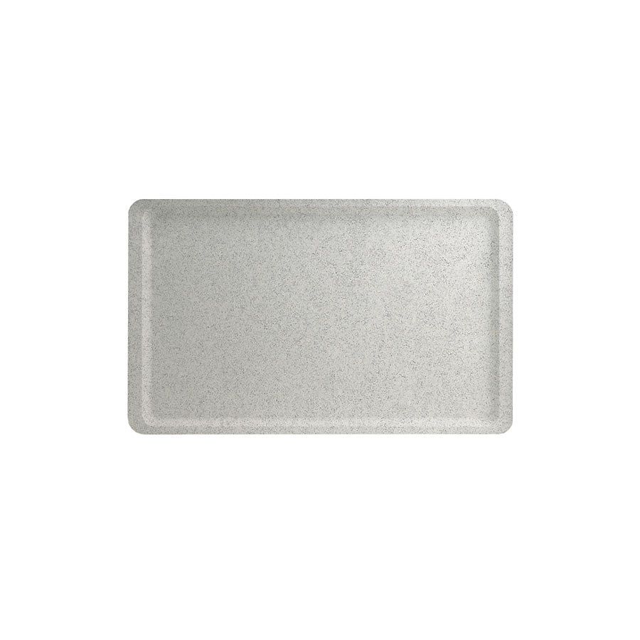 Cambro Versa Lite Polyester Speckled Smoke Rectangular Flat Edge Tray 32.5x26.5cm