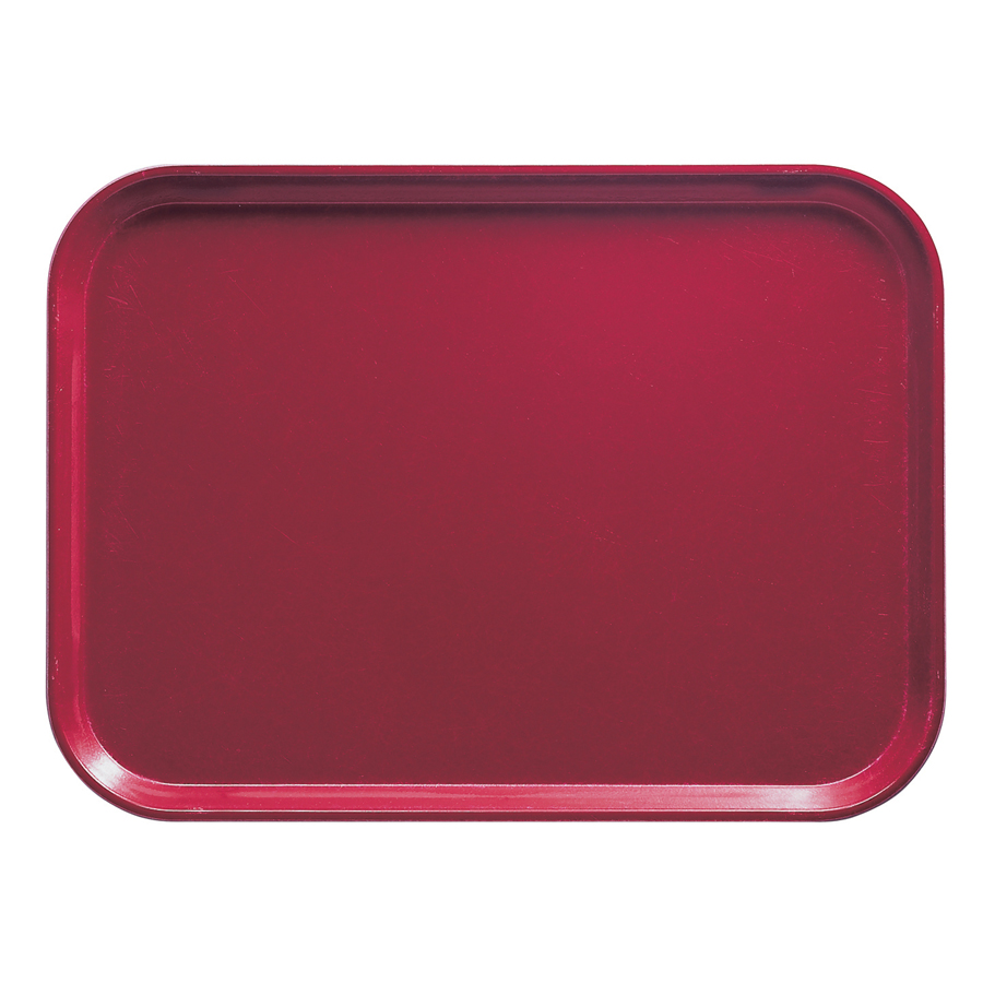 Cambro Camtray Fibreglass Cherry Red Rectangular Tray 45.7x35.5cm
