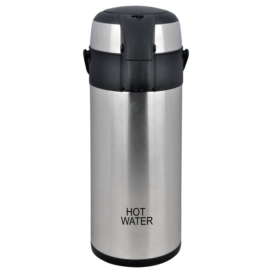 Chefmaster Stainless Steel Labelled Pump Airpot Hot Water 3.0l