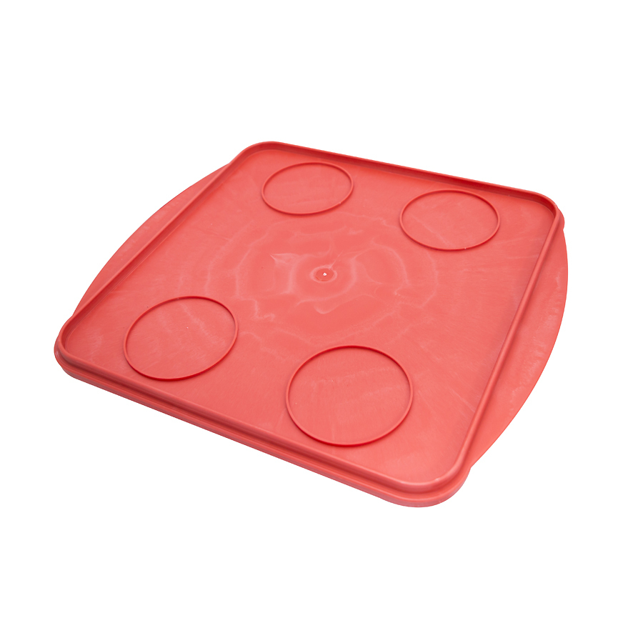 Microwave Tray Large Pots Red