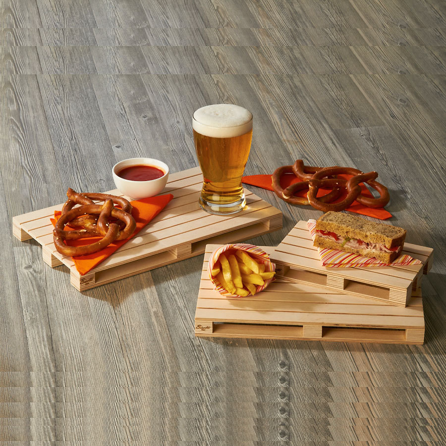 Bisetti Pine Wood Rectangular Pallet 20 x 12 x 3cm