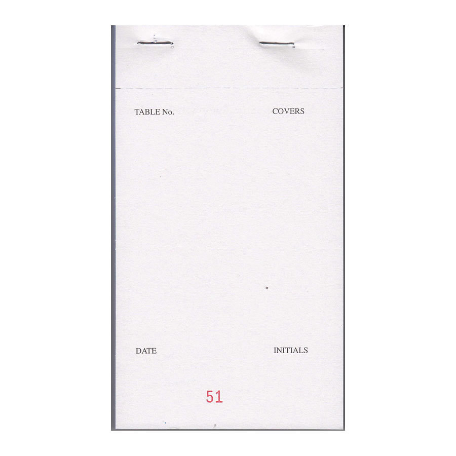 3 Ply Carbonless Restaurant Order Pad
