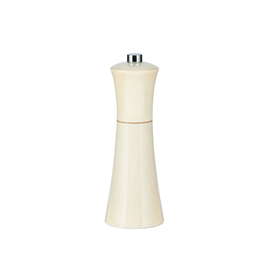 Bisetti Verona Wooden White Pepper Mill 13cm