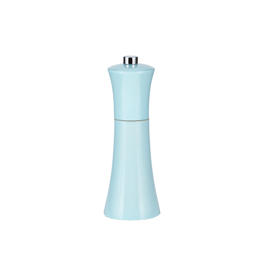 Bisetti Verona Wooden Light Blue Salt Mill 13cm
